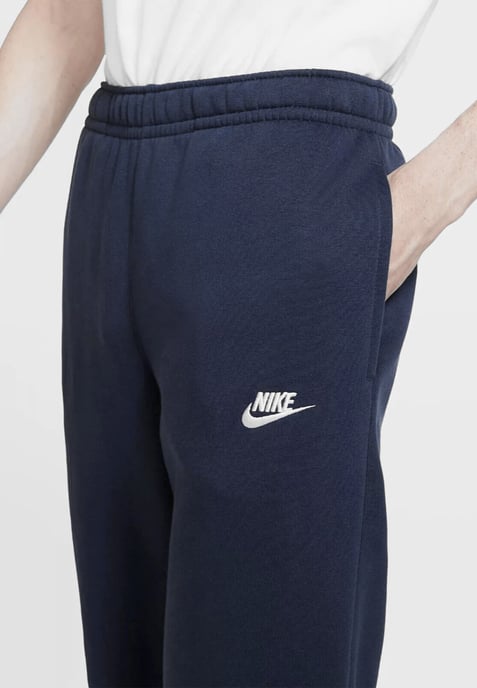 Nike Sportswear Club Fleece Openhem Joggers in Navy - Image 3